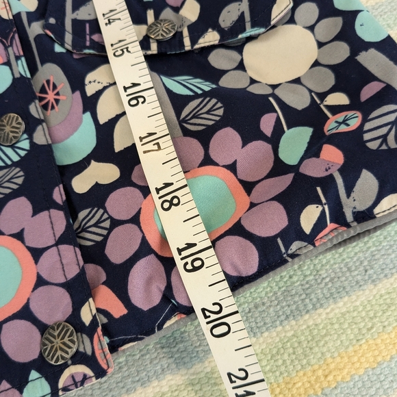 ⭐ Hanna Andersson floral winter coat size 110 / 4 - Picture 3 of 13